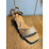Beige open hak